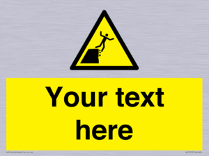 Custom Warning unstable cliff edge